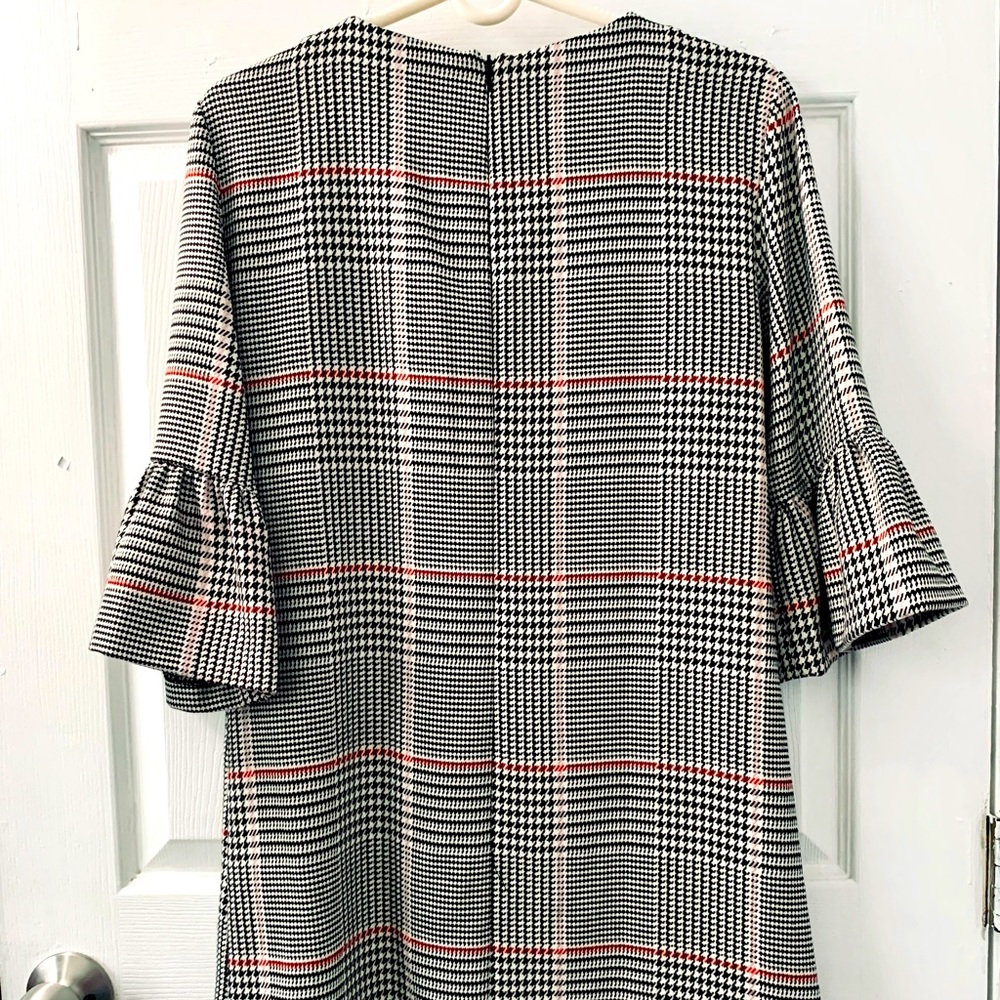 Checked mini dress
